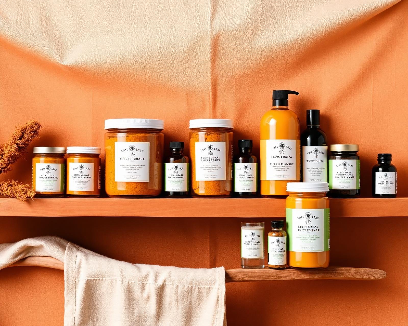 Étalage des produits Curcumissimo et BioFred